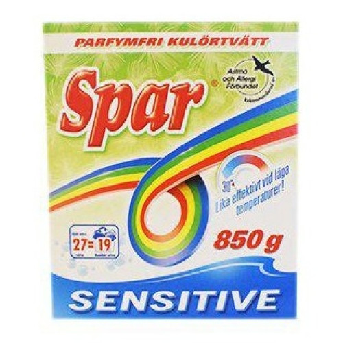 SPAR TVÄTTMEDEL  850 G X12 SENSITIV