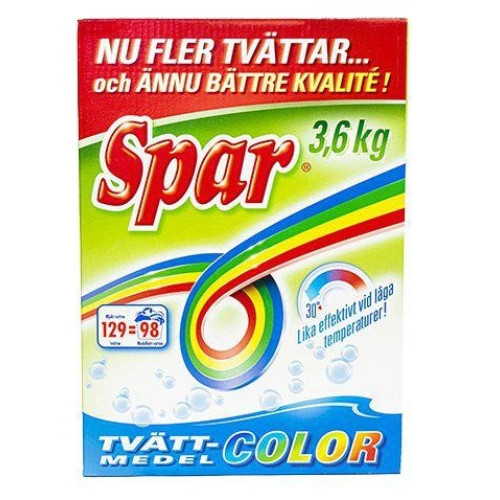 Spar Tvättmedel Color  3,6 Kg X 3 St