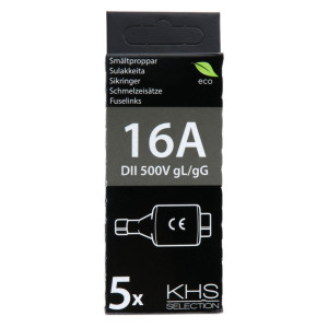 Smältpropp 16A trög 5-px5st