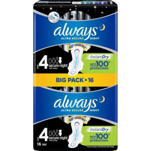 ALWAYS BINDA Ultra  Night vingar 16-P X 10