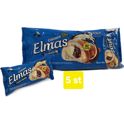 Croissant Elmas Choklad O Vanilj  5p 240g 6 St