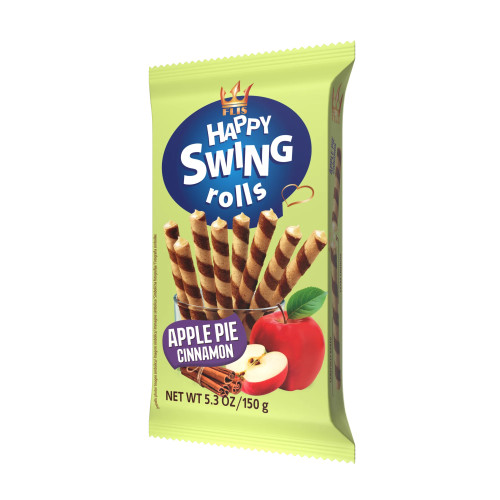 Happy Swing Rolls Apple Pie & Cinnamon  150 Gx16st