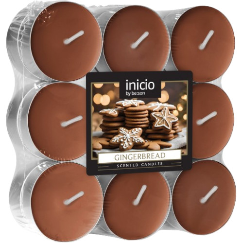 Doftvärmeljus Gingerbread 4 H X18 St