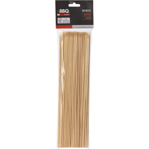 Grillspett Bambu 30 Cm 100px12st