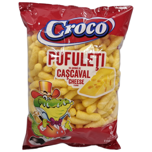 CROCO CORN PUFFS CHEESE påse 150g 18 st