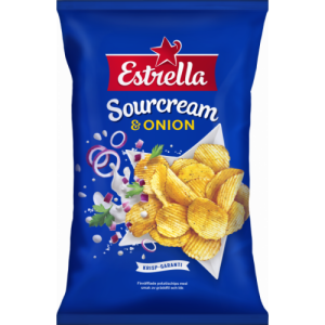 Estrella sourcream o onion 175g 21st