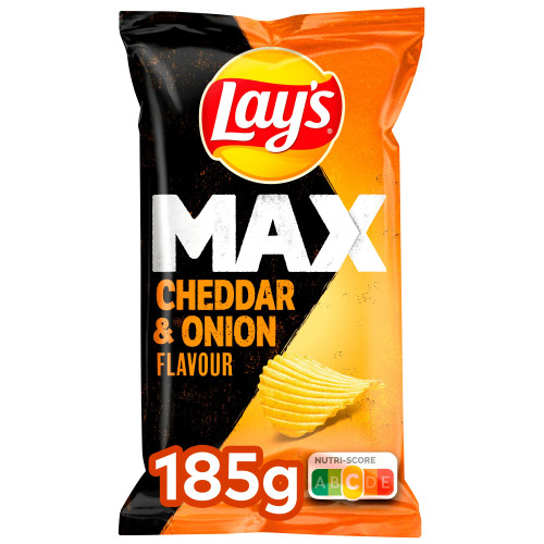 Lays Max Cheddar & Onion  185 G X22st