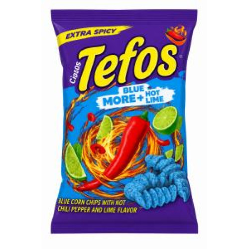 TEFOS CHIPS BLUE  65 G X 20ST