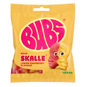 Bubs Lemon Raspberry Skalle 155gx12st