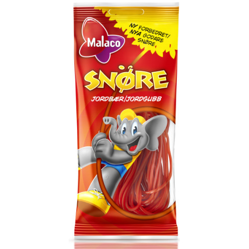 MALACO Snöre Jordgubb94gx12st