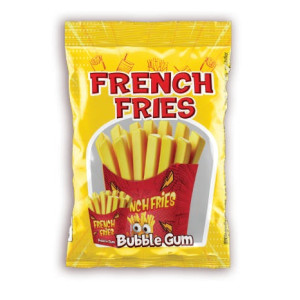 French Fries Bubble Gum 25 Gx24st