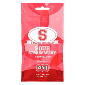 S-märke Sour Strawberry 31,5g X15st