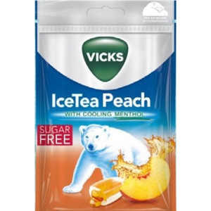 Vicks Ice Tea Peach Sugar Free 72 G X20st