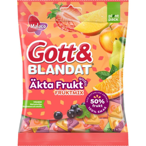 GOTT Äkta frukt mix 12 x220g