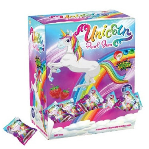 tug / UNICORN PEARL BUBBLE GUM AUTOMAT 200st