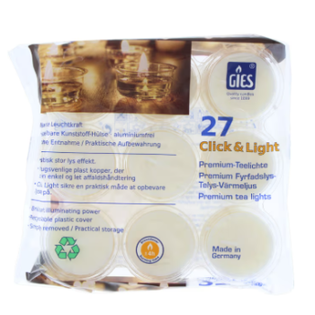 DOFT/Värmeljus Click Light 27px12st